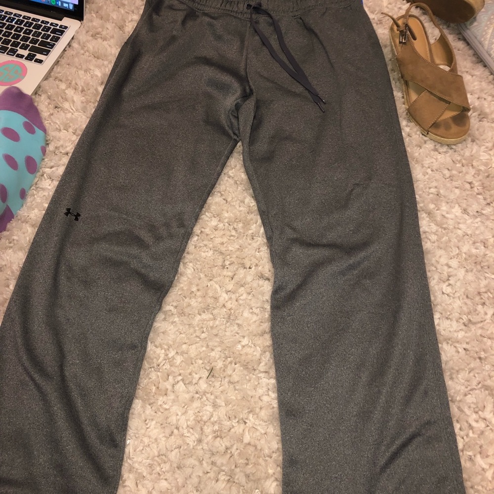 Grey Full Length Under Armour Sweatpants